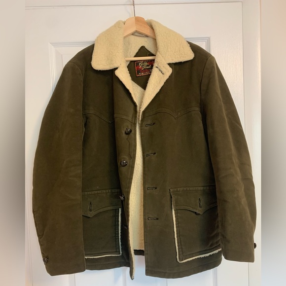 Vintage Brill Bros Golden Thread Sherpa Lined Men’s Coat, 42 - Picture 6 of 7